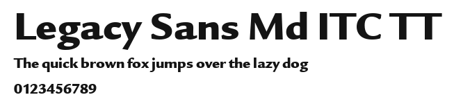 Legacy Sans Md ITC TT Preview