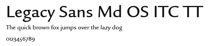 Legacy Sans Md OS ITC TT Preview