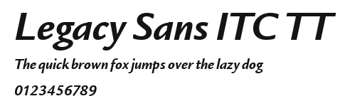 Legacy Sans ITC TT Preview
