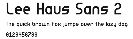 Lee Haus Sans 2 Preview