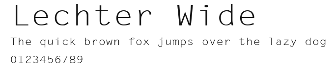 Lechter Wide Preview