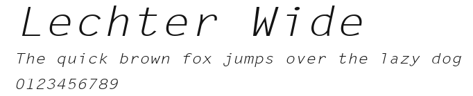 Lechter Wide Preview