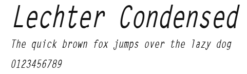 Lechter Condensed Preview