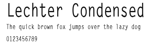 Lechter Condensed Preview