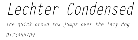 Lechter Condensed Preview