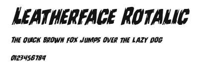 Leatherface Rotalic Preview