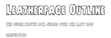 Leatherface Outline Preview