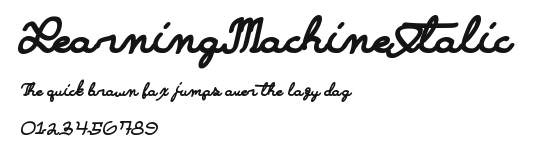 LearningMachineItalic Preview
