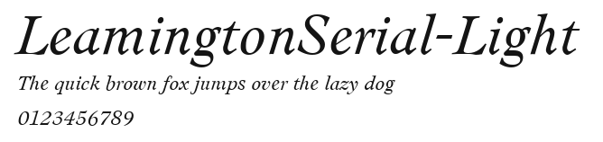 LeamingtonSerial-Light Preview