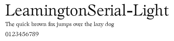 LeamingtonSerial-Light Preview