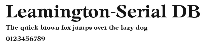Leamington-Serial DB Preview