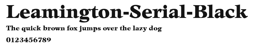 Leamington-Serial-Black Preview