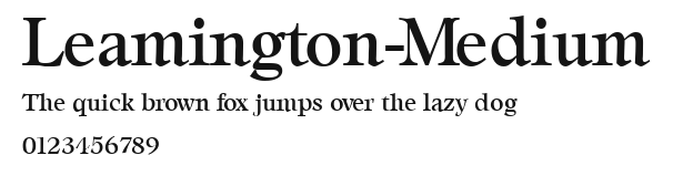 Leamington-Medium Preview