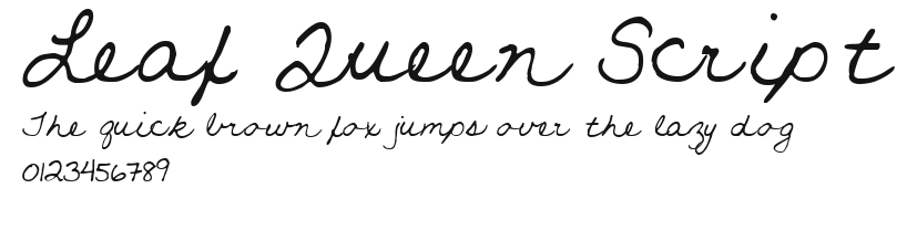 Leaf Queen Script Preview