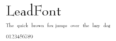 LeadFont Preview