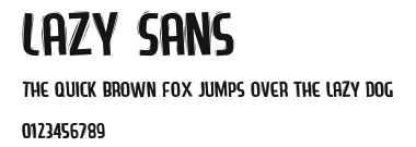 Lazy Sans Preview