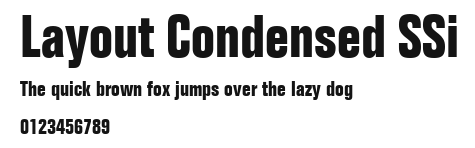 Layout Condensed SSi Preview