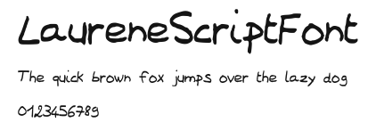 LaureneScriptFont Preview