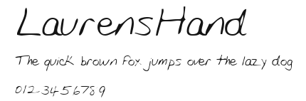 LaurensHand Preview