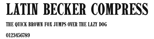 Latin Becker Compress Preview