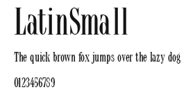 LatinSmall Preview