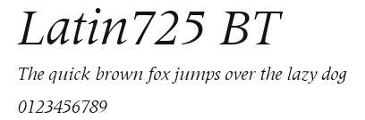Latin725 BT Preview