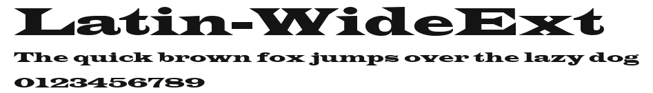 Latin-WideExt Preview
