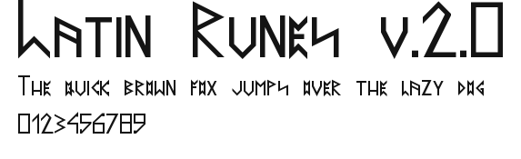Latin Runes v.2.0 Preview