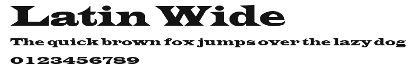 Latin Wide Preview