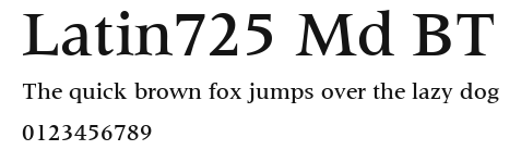 Latin725 Md BT Preview