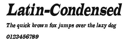 Latin-Condensed Preview