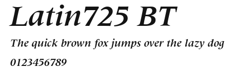 Latin725 BT Preview