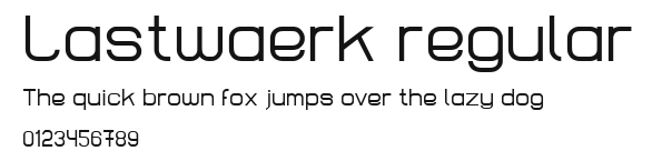 Lastwaerk regular Preview