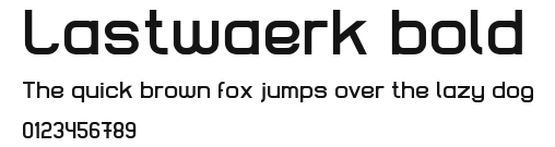 Lastwaerk bold Preview