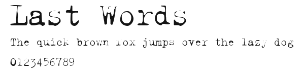 Last Words Preview