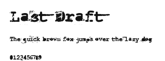 Last Draft Preview