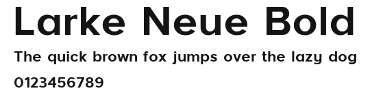 Larke Neue Bold Preview