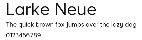 Larke Neue Preview