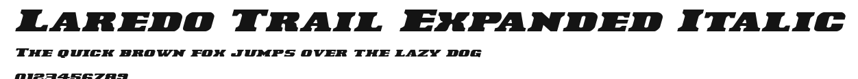 Laredo Trail Expanded Italic Preview
