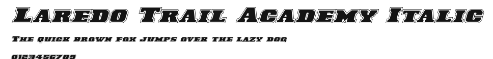 Laredo Trail Academy Italic Preview