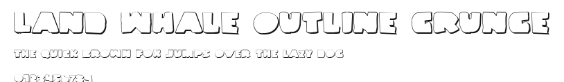 Land Whale Outline Grunge Preview