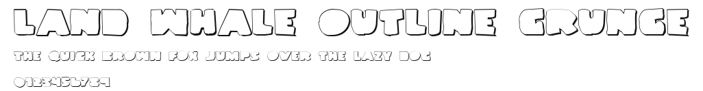 Land Whale Outline Grunge Preview