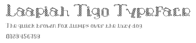 Laapiah Tigo Typeface Preview