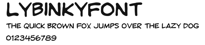 LYBinkyFont Preview