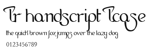 LR HandScript LCase Preview
