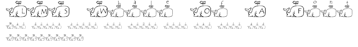 LMS Whale Of A Font Preview
