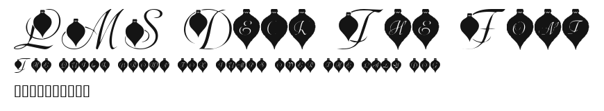 LMS Deck The Font Preview