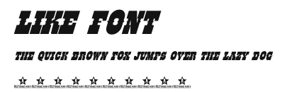 LIKE FONT Preview