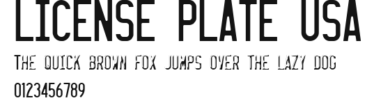 LICENSE PLATE USA Preview