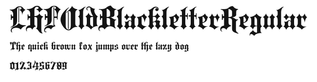 LHFOldBlackletterRegular Preview